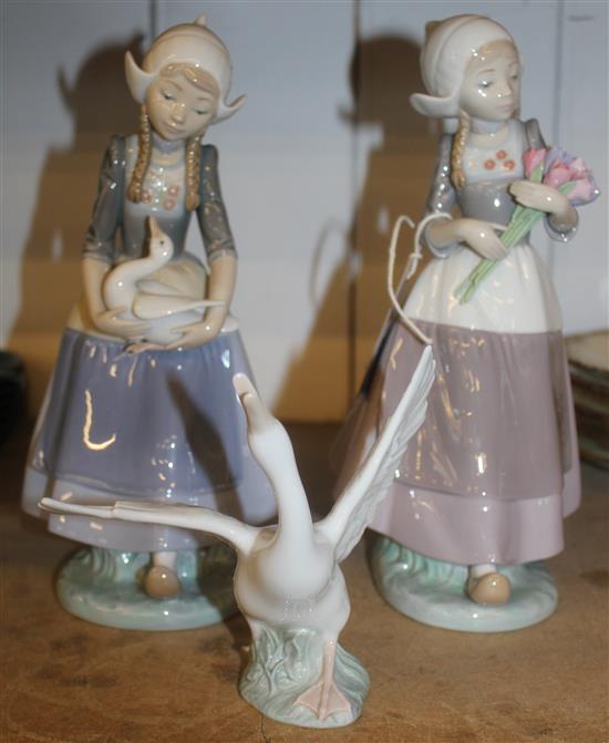 3 Lladro figures